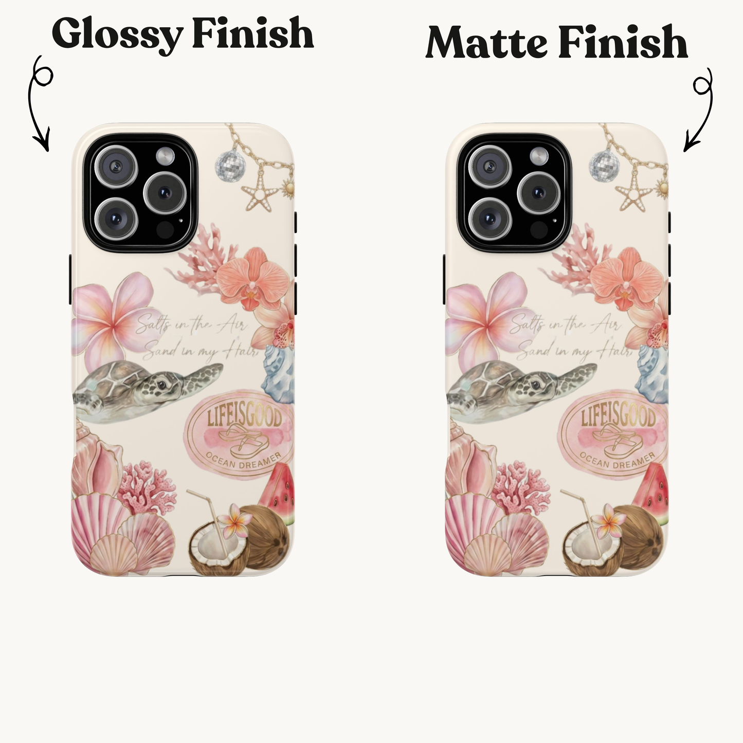 Tropical Beach Phone Case — Cute Summer Ocean Aesthetic iPhone Cover
