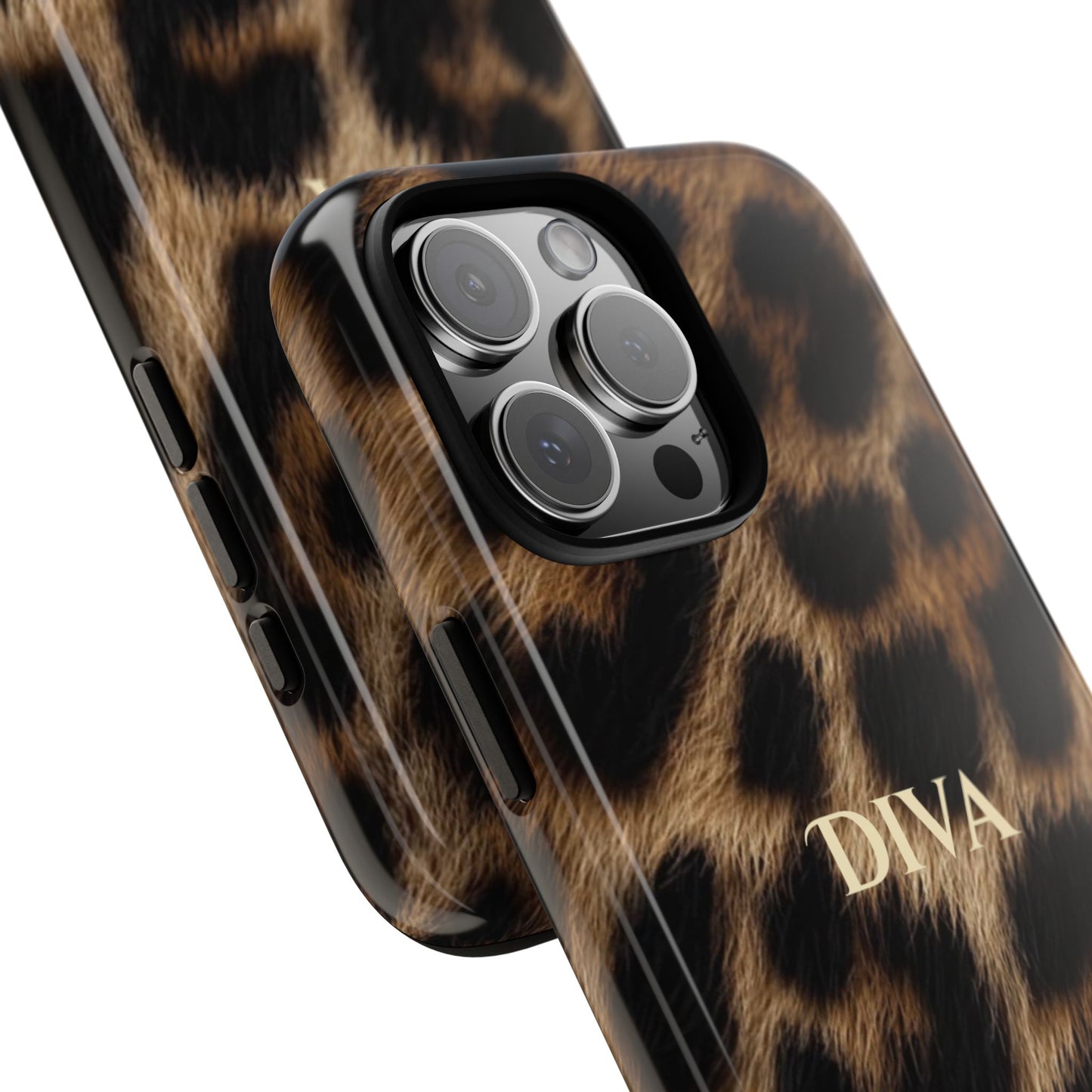 Leopard Diva Phone Case — Stylish Luxury Girly iPhone Case