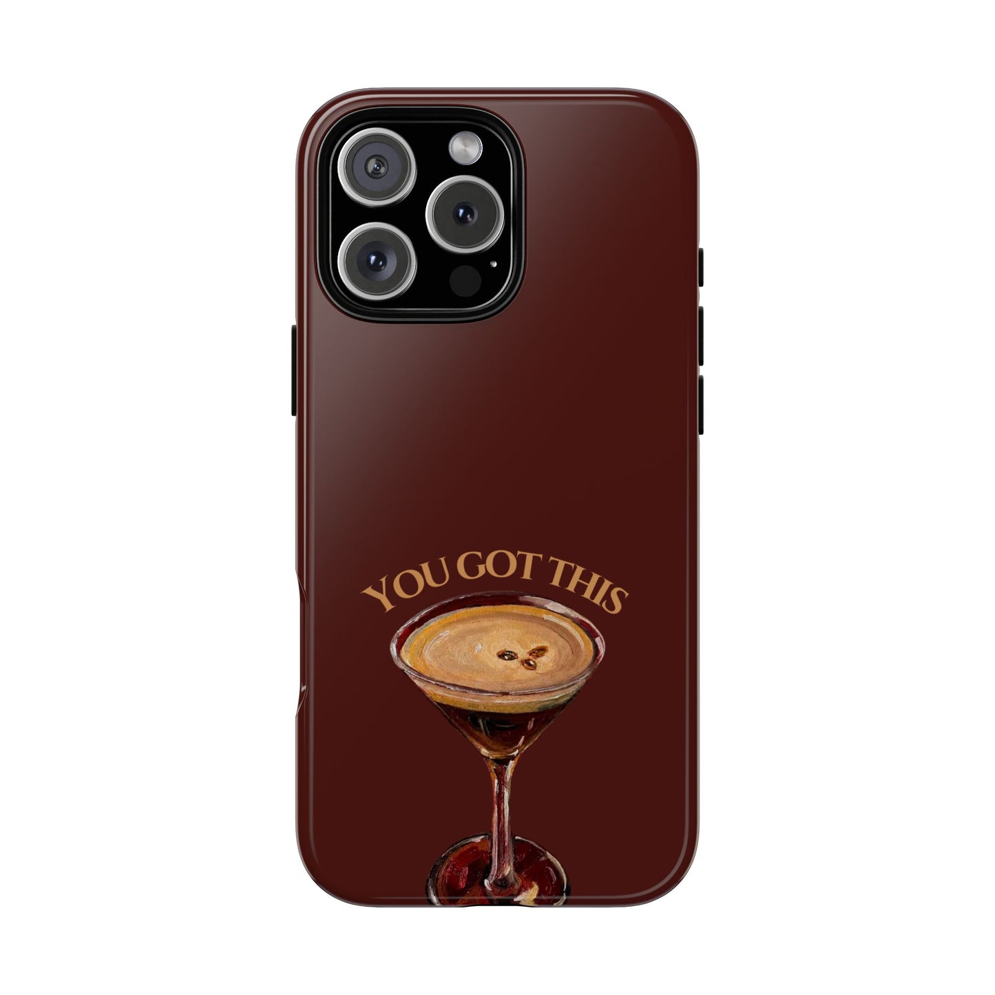 Luxury Red Martini Cherry iPhone Case — Stylish Aesthetic Protective Phone Case