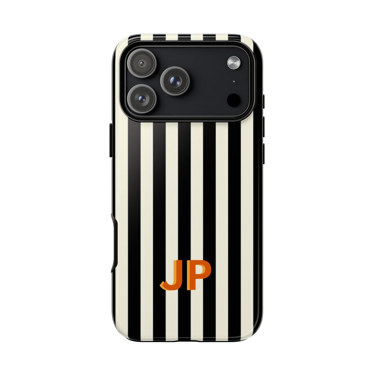 Personalized Black & White Stripe