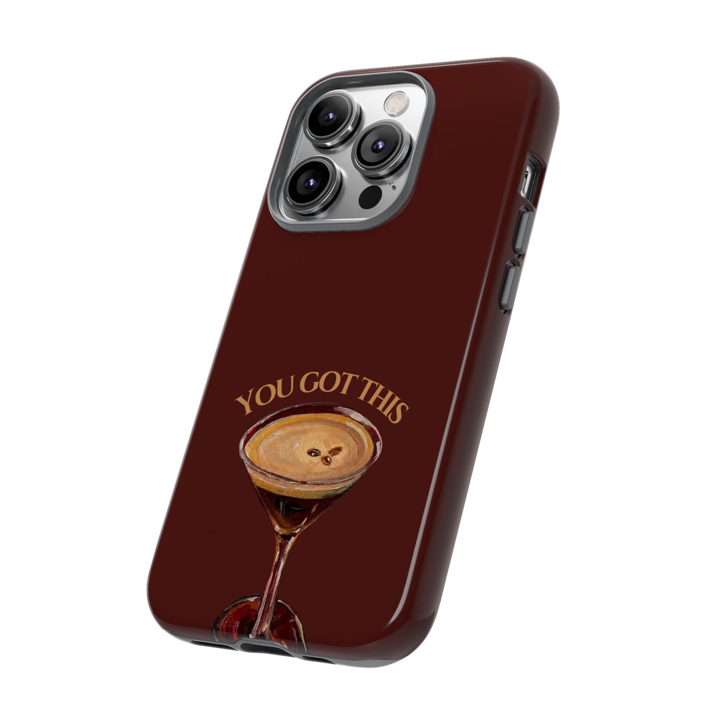 Luxury Red Martini Cherry iPhone Case — Stylish Aesthetic Protective Phone Case