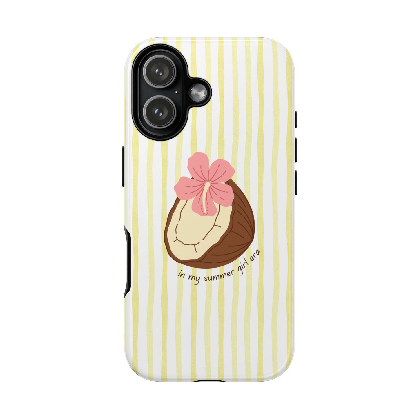 Summer Girl Era iPhone Case — Aesthetic girly Beachy Stripe phone case
