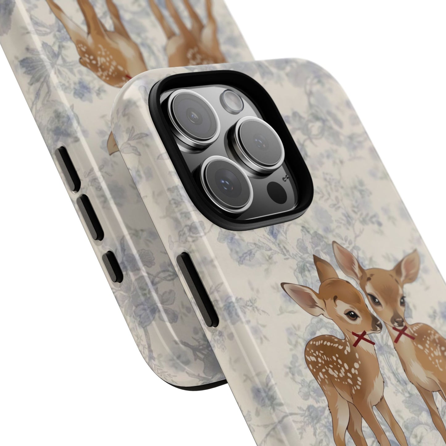 Aesthetic Vintage Floral Cute Deer iPhon case