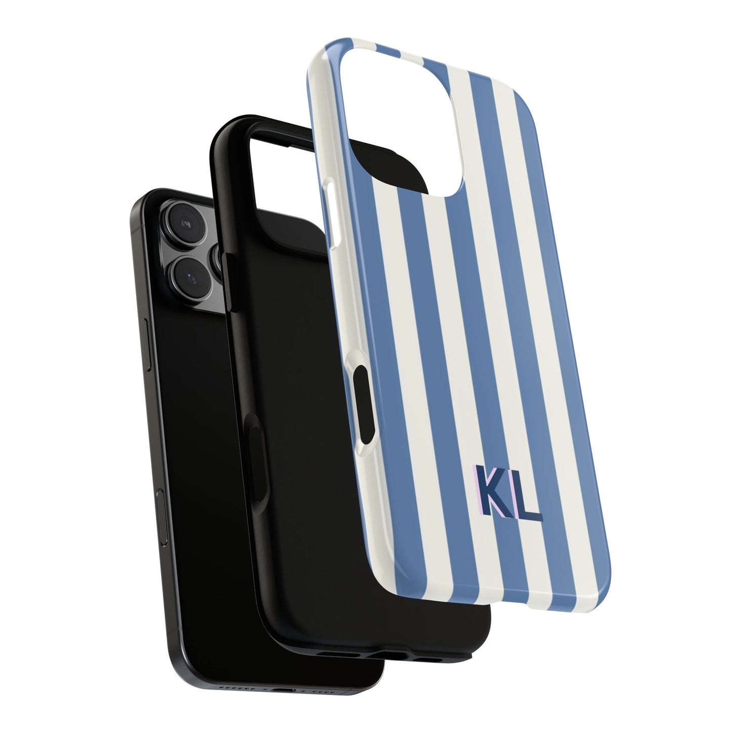 Personalized Blue & White Stripe