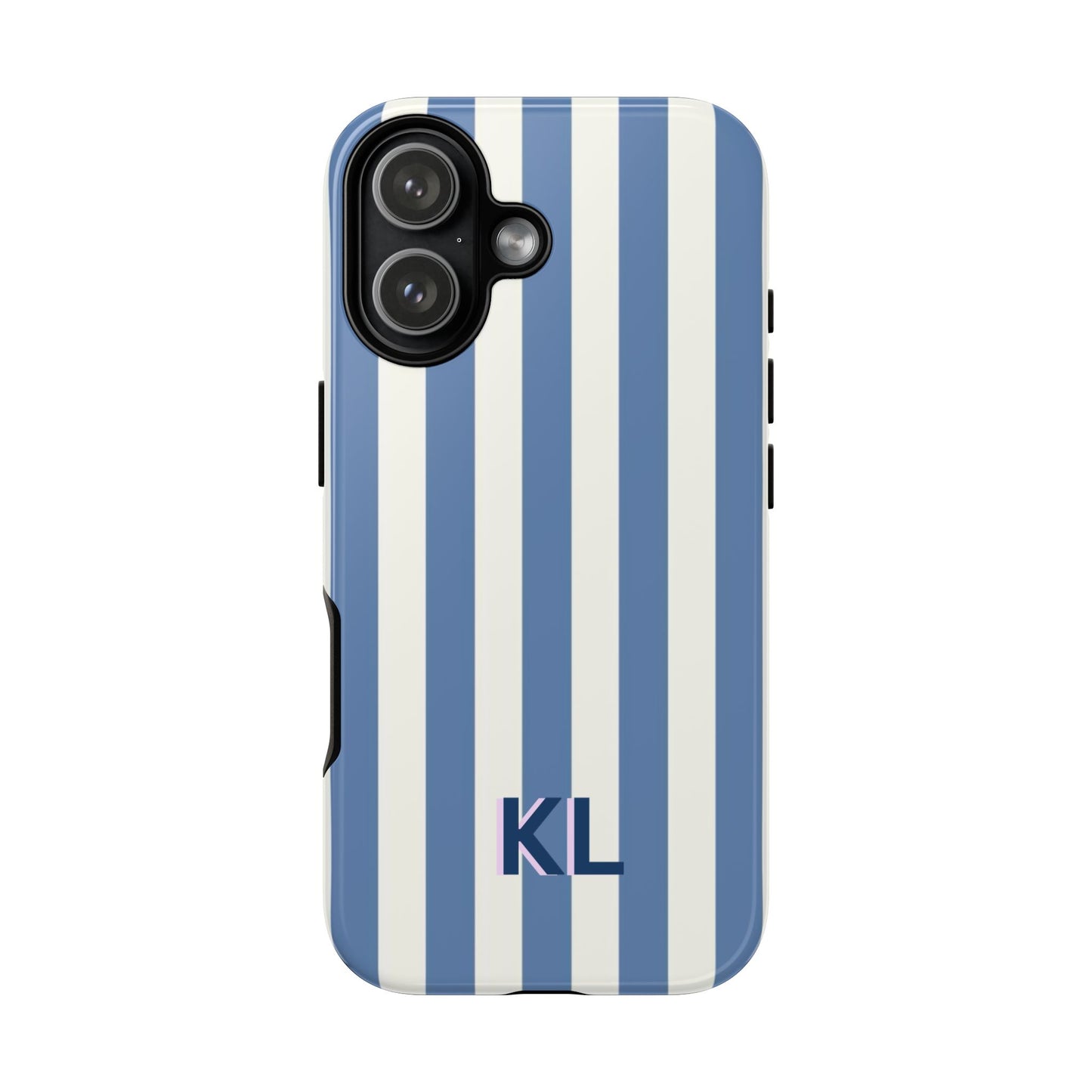 Personalized Blue & White Stripe