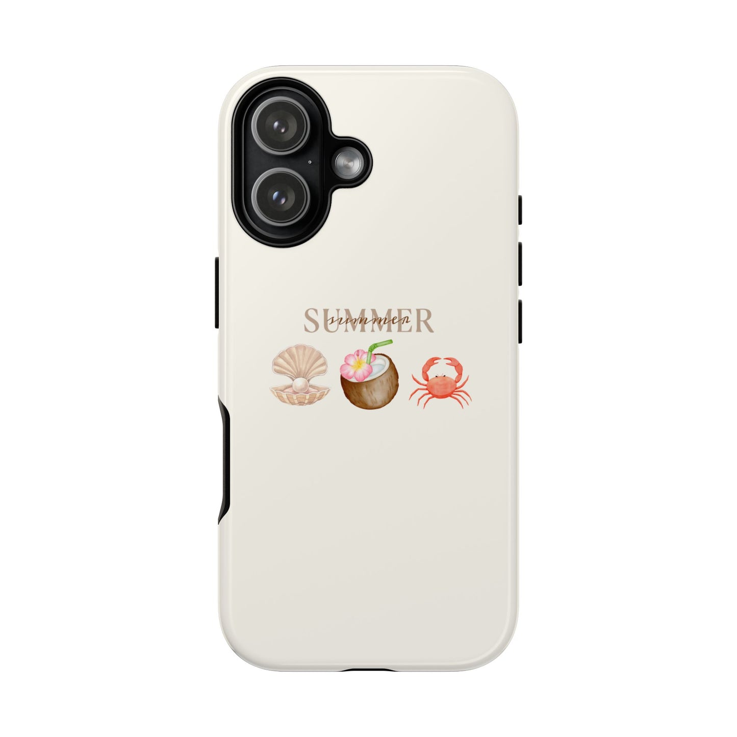 summer beach iPhone case, cute aesthetic ocean phone cover, coastal style,  vacation vibe