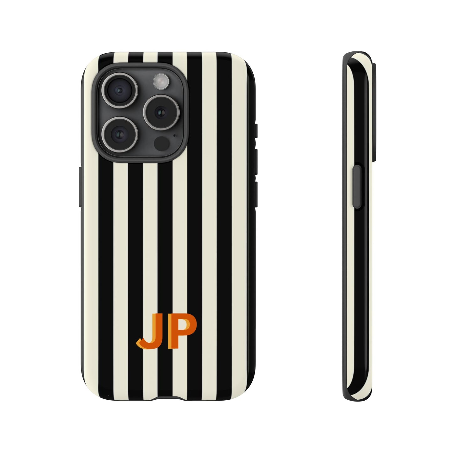 Personalized Black & White Stripe