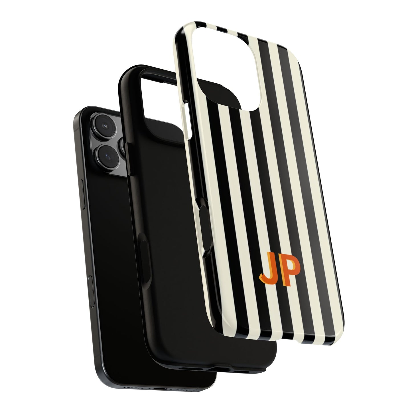 Personalized Black & White Stripe