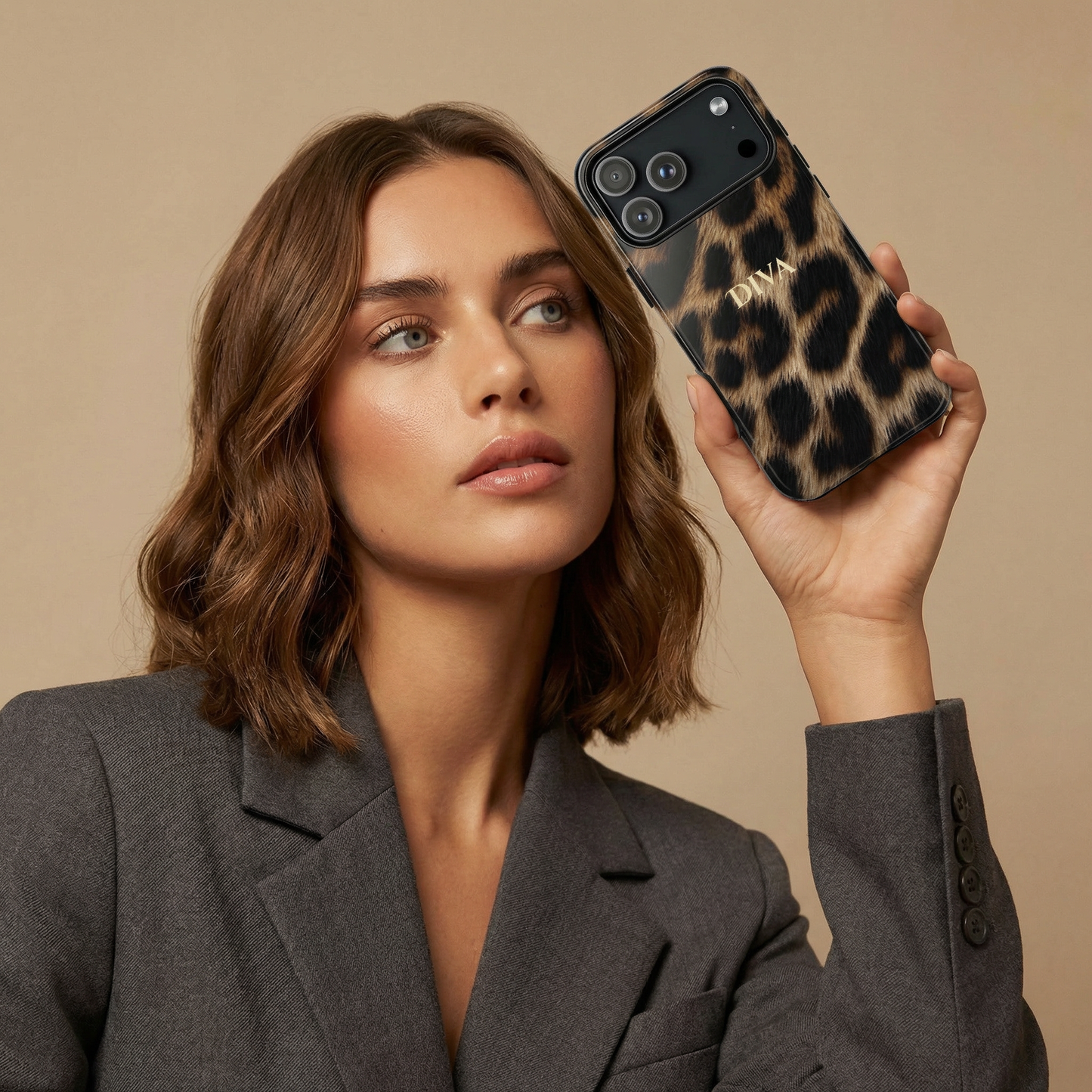 Leopard Diva Phone Case — Stylish Luxury Girly iPhone Case