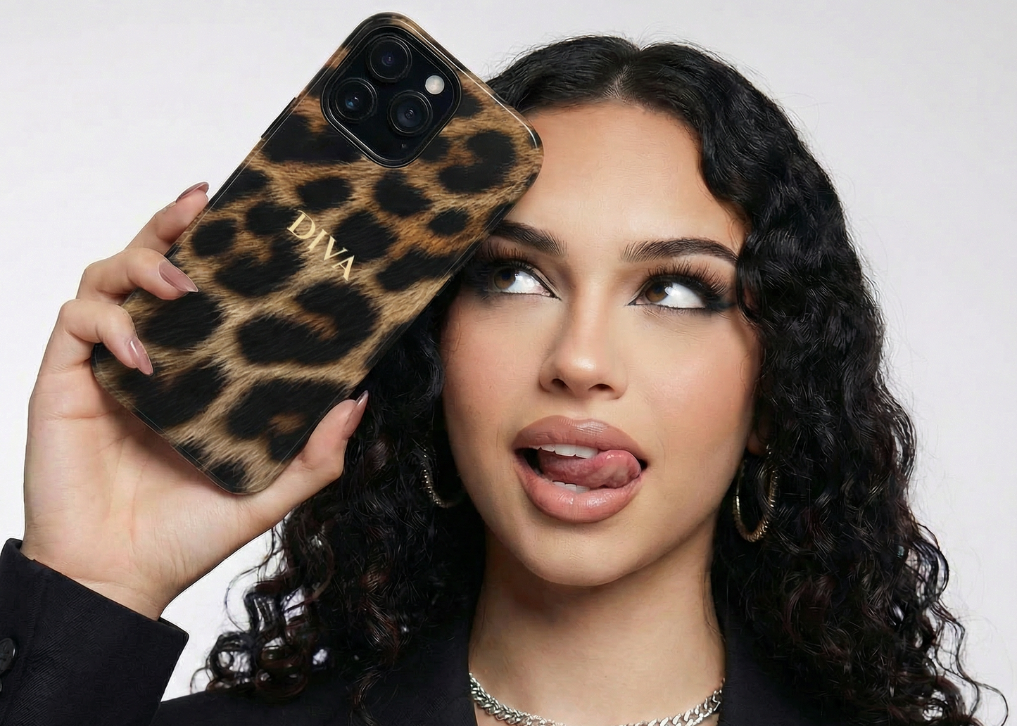 Leopard Diva Phone Case — Stylish Luxury Girly iPhone Case