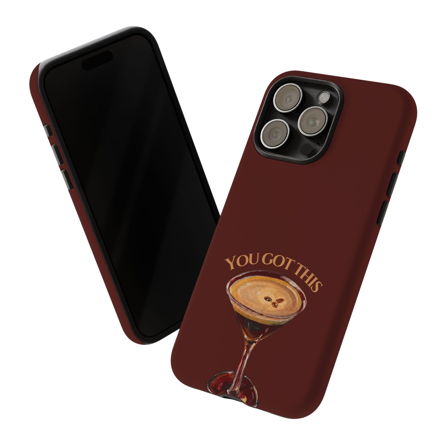 Luxury Red Martini Cherry iPhone Case — Stylish Aesthetic Protective Phone Case