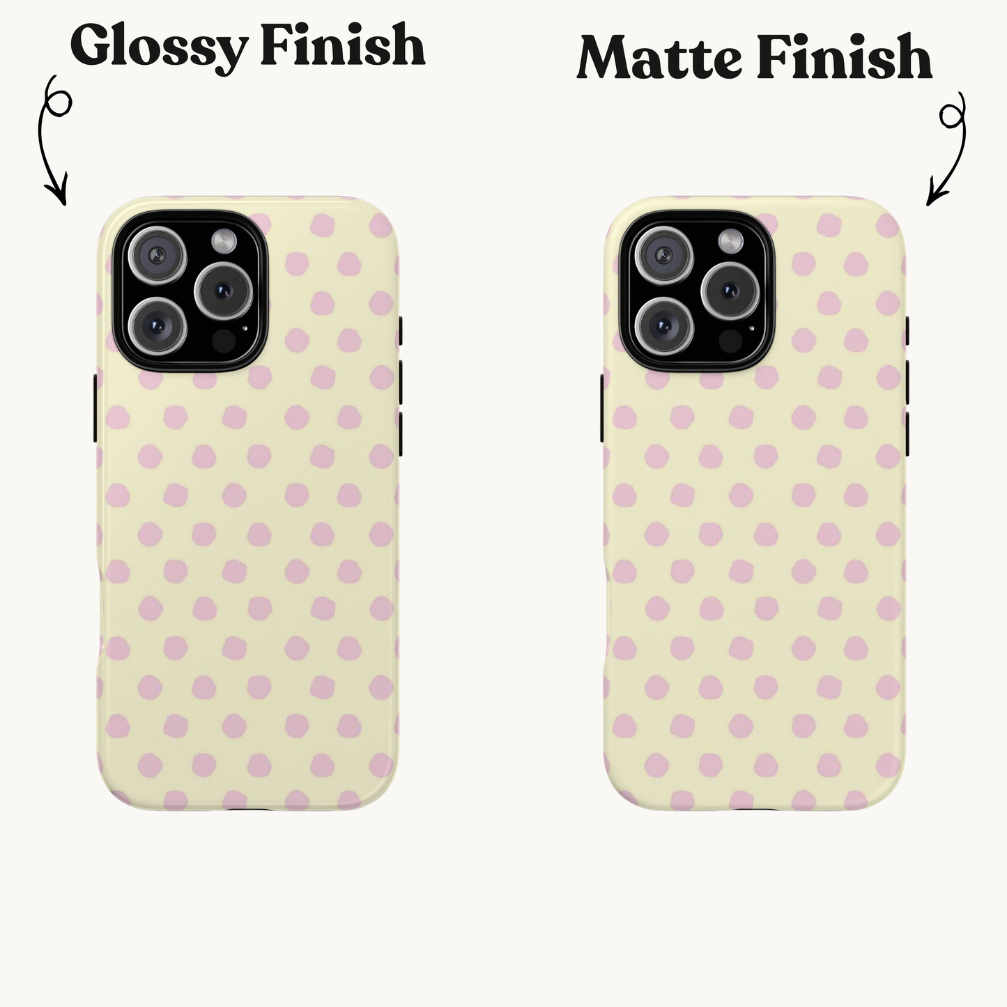 Pastel Polka Dot iPhone Case — Cute aesthetic phone case for girls—summer vibe iPhone case