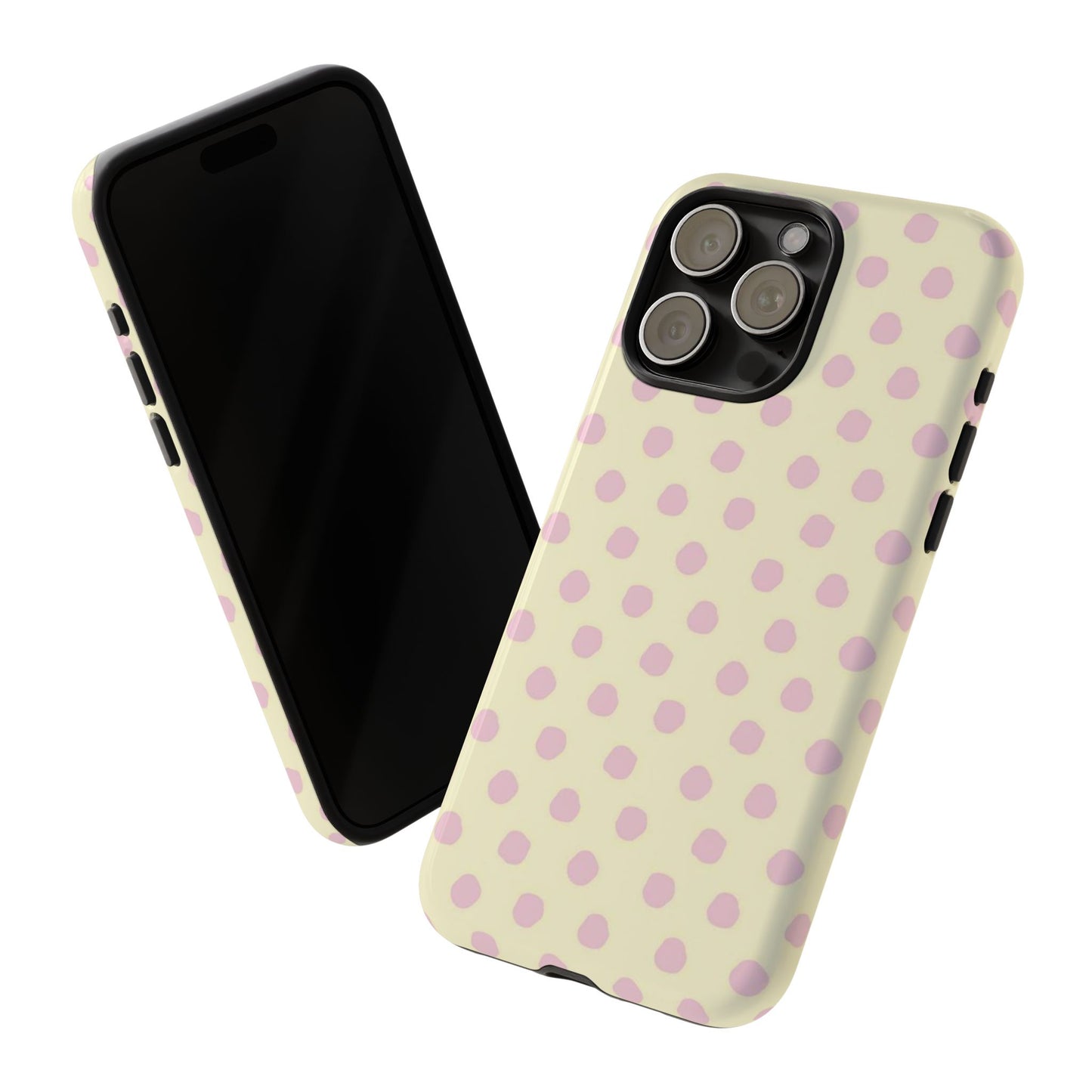 Pastel Polka Dot iPhone Case — Cute aesthetic phone case for girls—summer vibe iPhone case