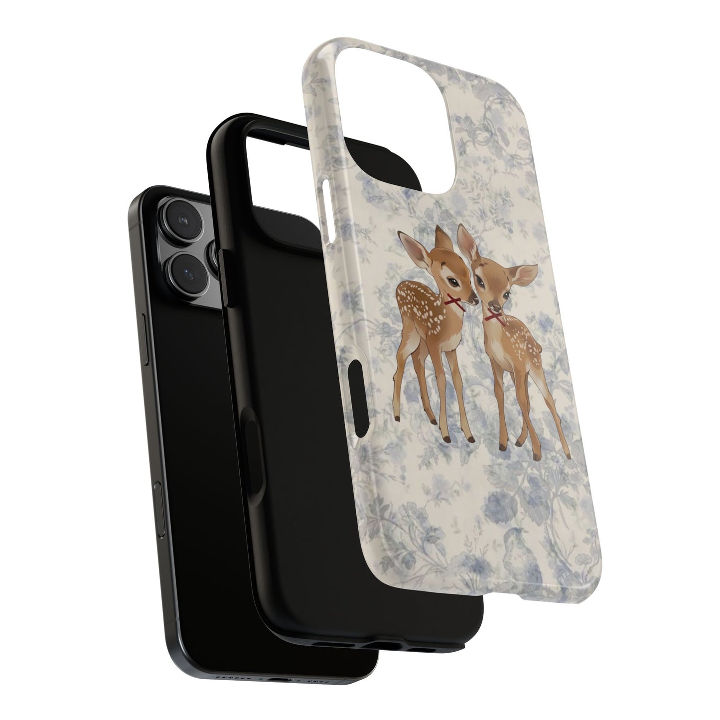 Aesthetic Vintage Floral Cute Deer iPhon case