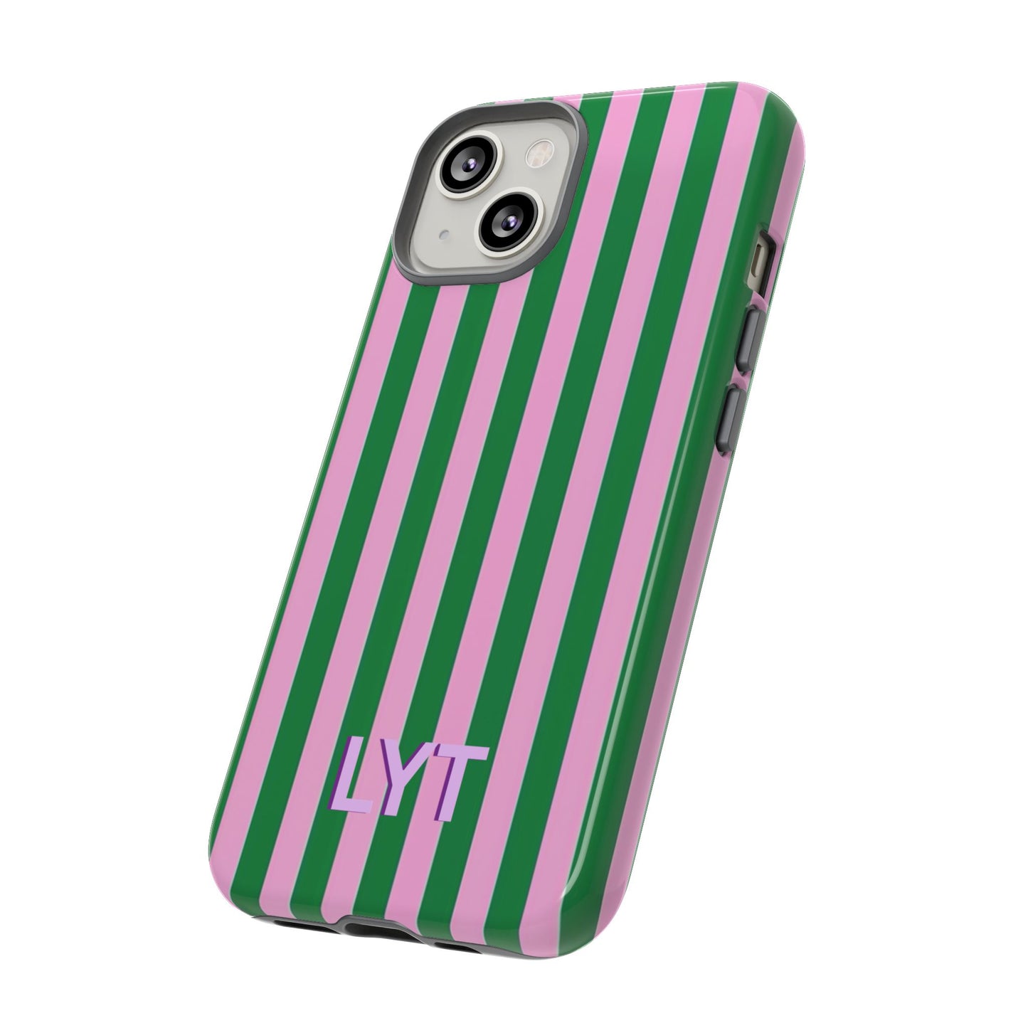 Personalized Striped Pink & Green