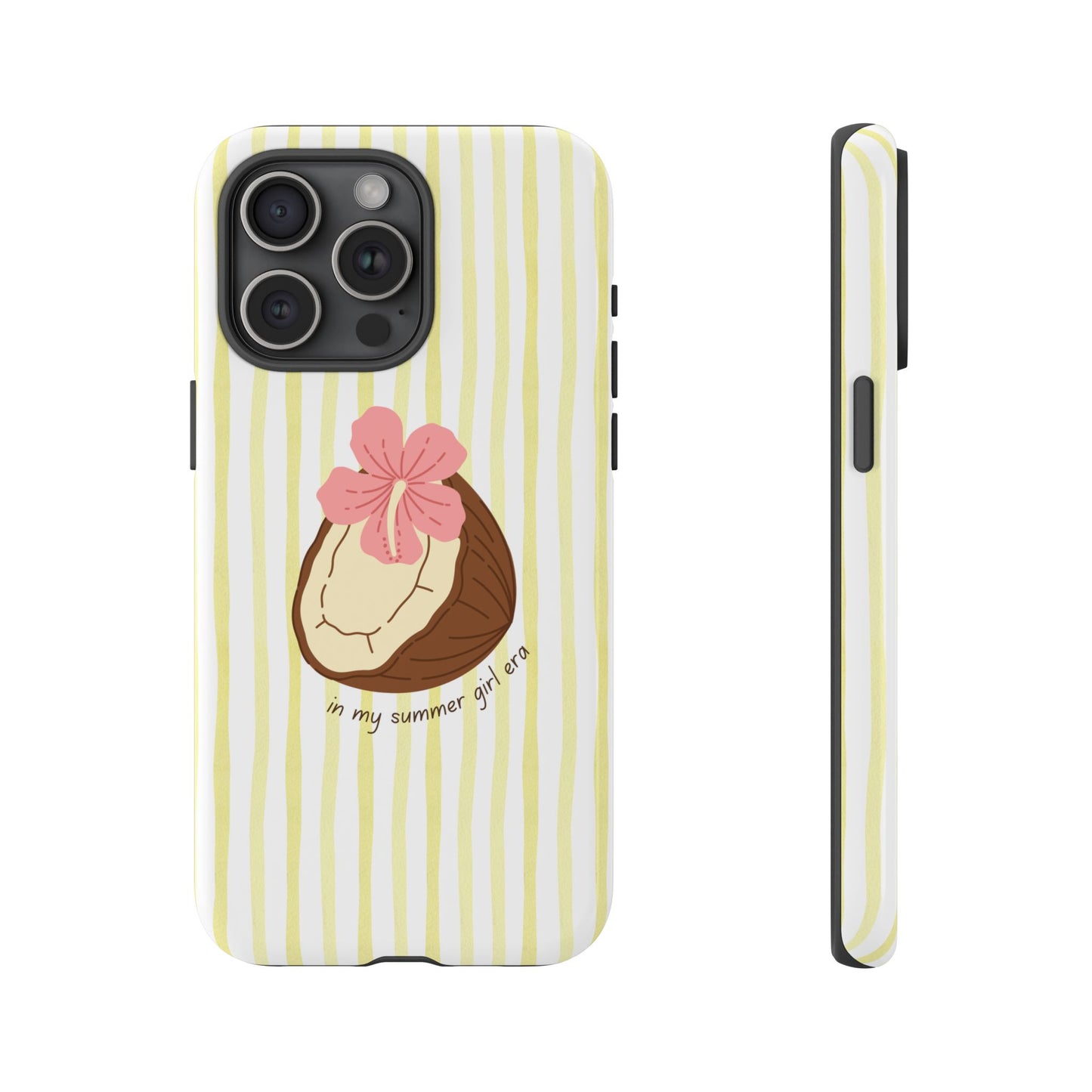 Summer Girl Era iPhone Case — Aesthetic girly Beachy Stripe phone case