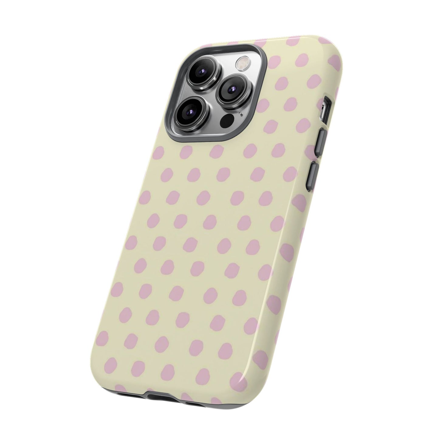 Pastel Polka Dot iPhone Case — Cute aesthetic phone case for girls—summer vibe iPhone case
