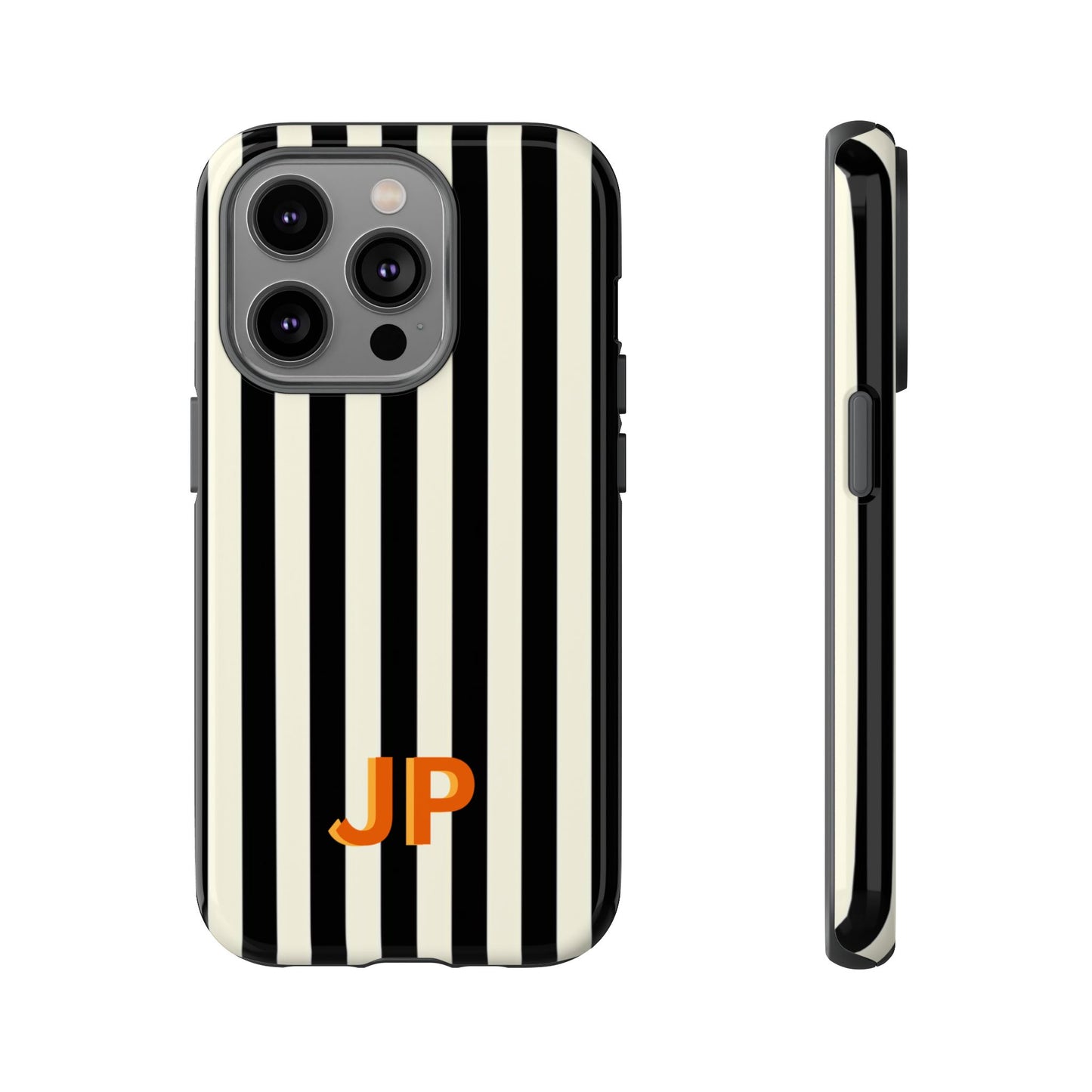 Personalized Black & White Stripe