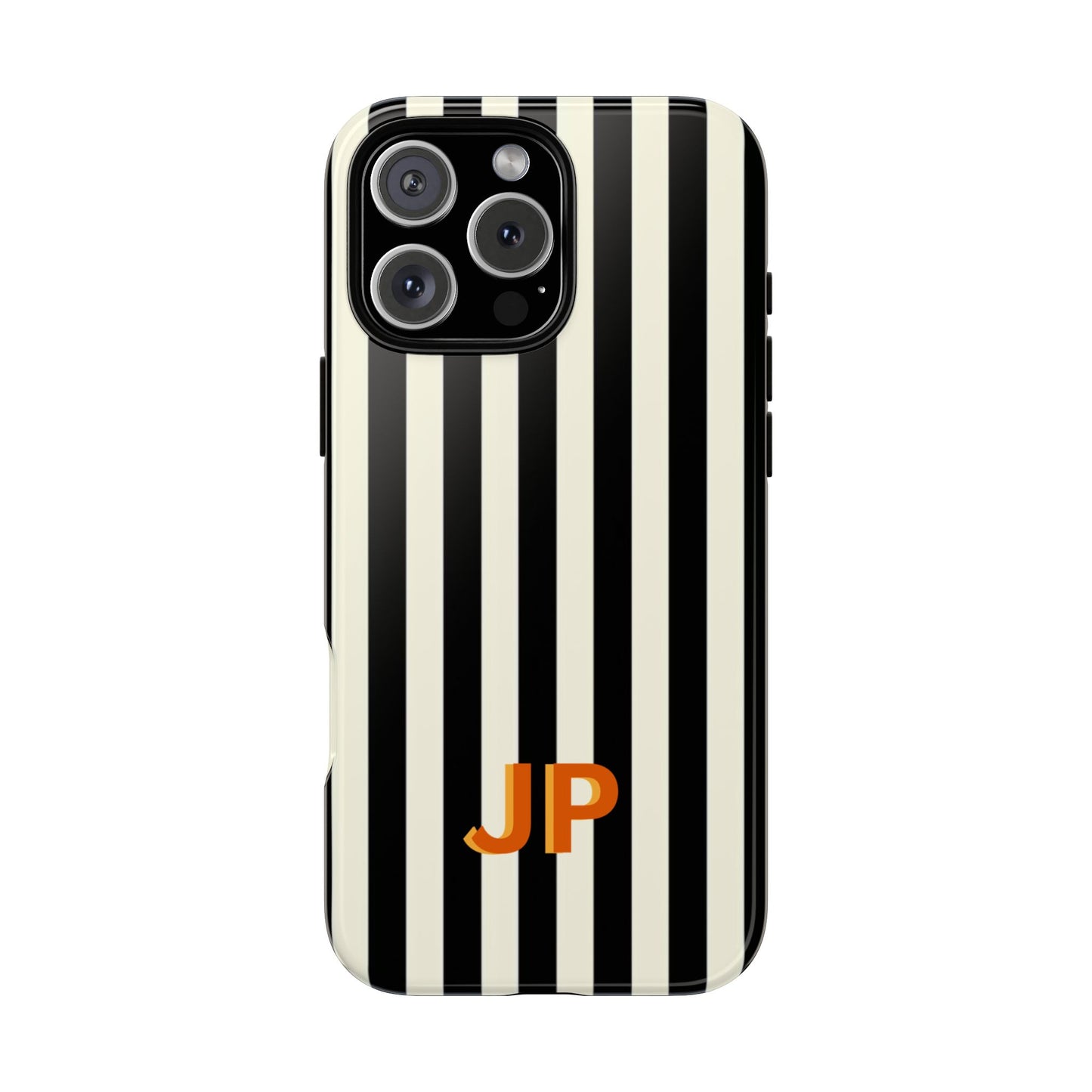 Personalized Black & White Stripe