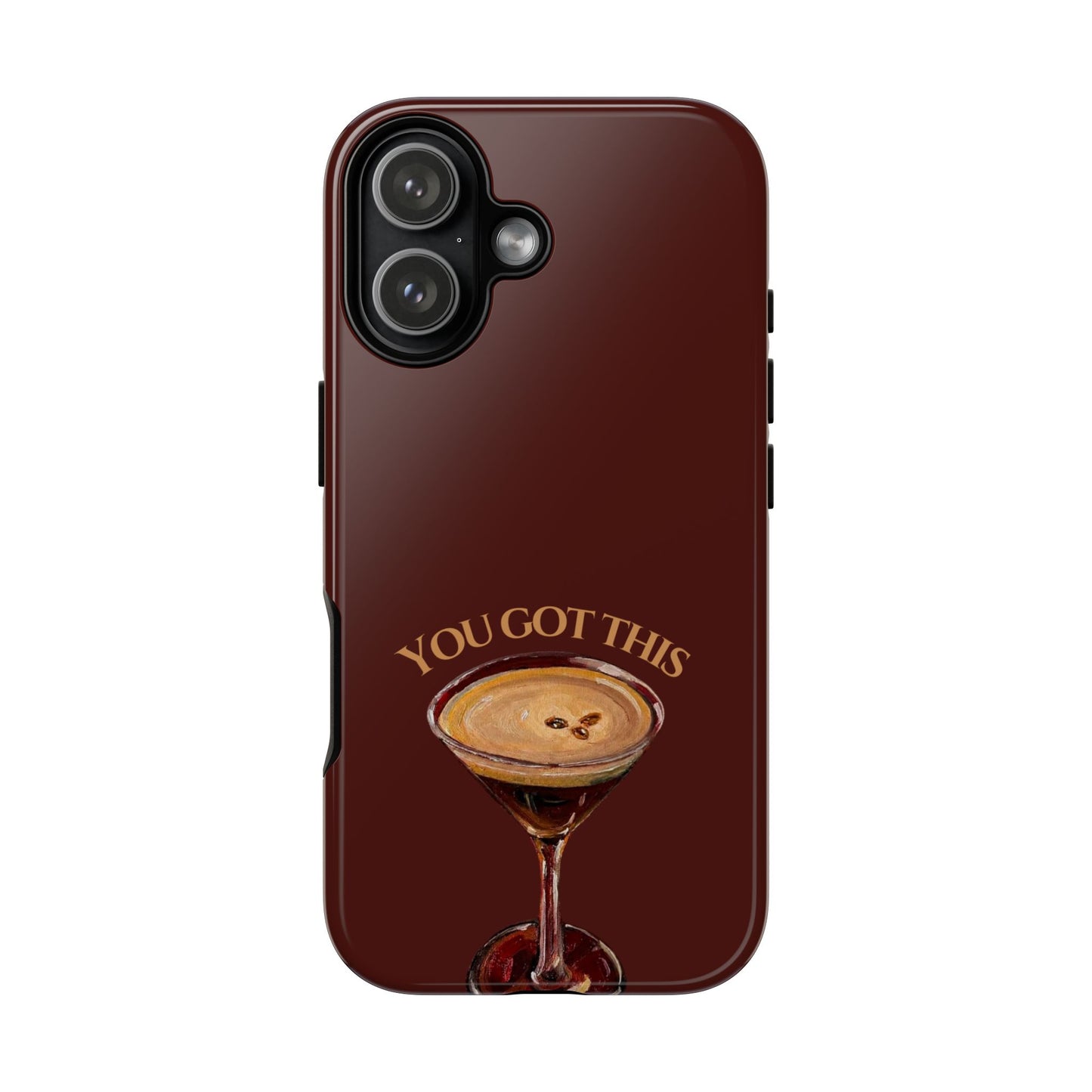 Luxury Red Martini Cherry iPhone Case — Stylish Aesthetic Protective Phone Case