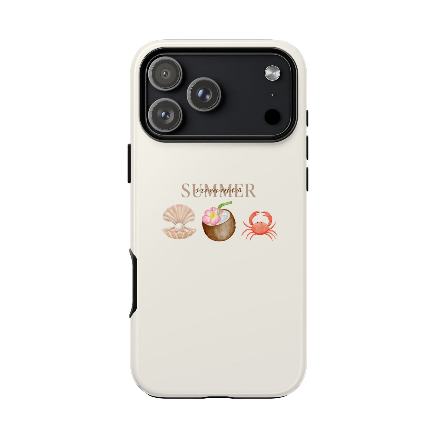 summer beach iPhone case, cute aesthetic ocean phone cover, coastal style,  vacation vibe