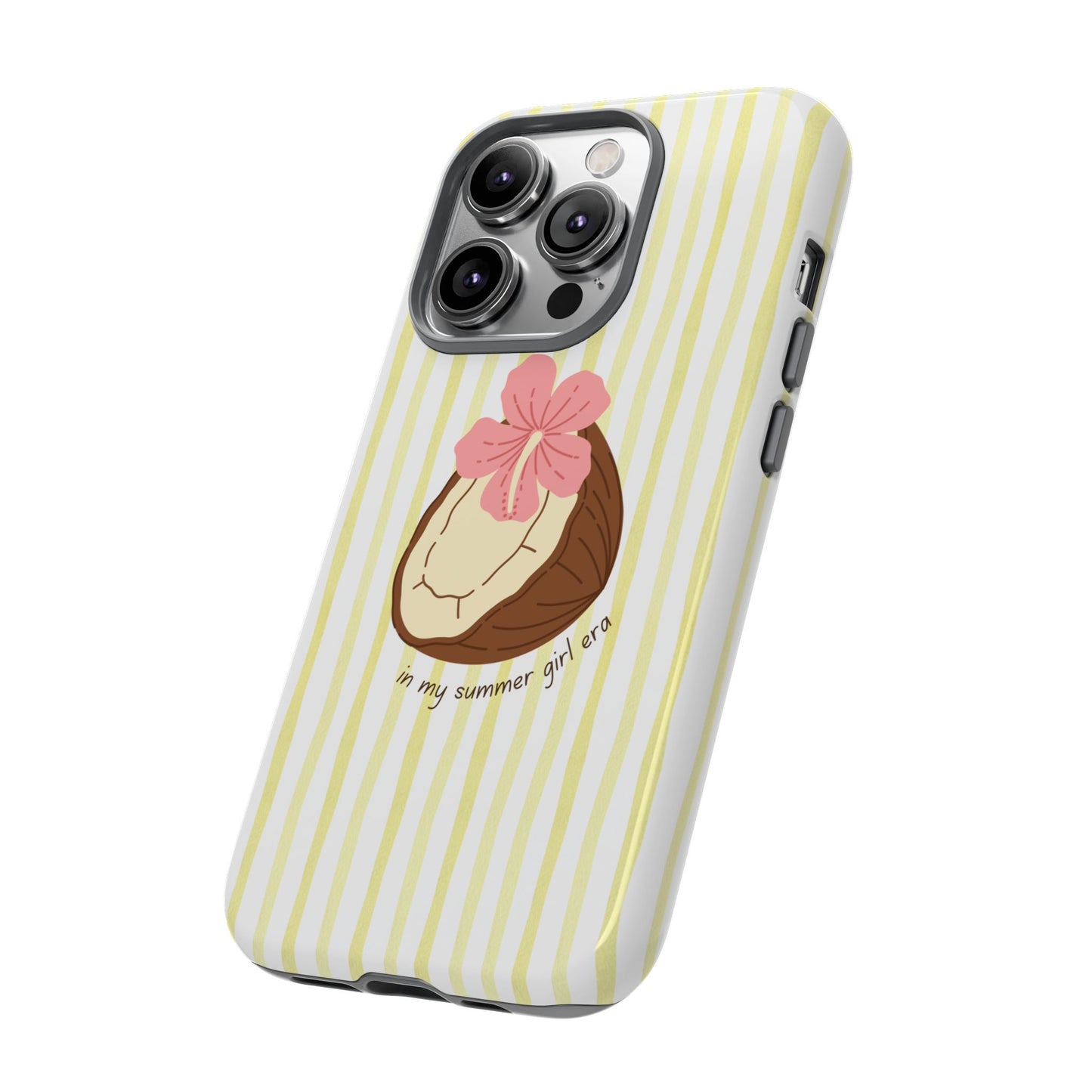 Summer Girl Era iPhone Case — Aesthetic girly Beachy Stripe phone case