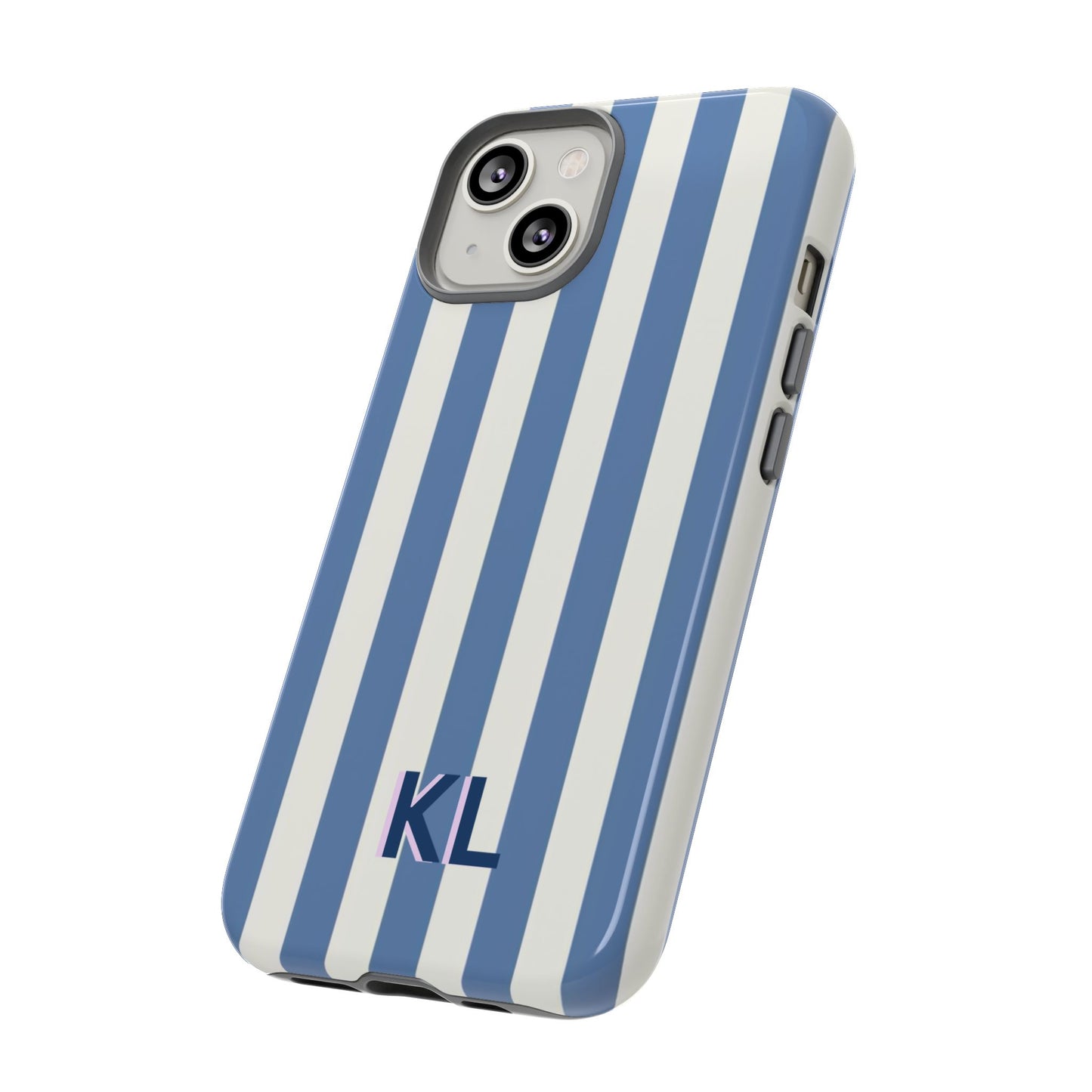 Personalized Blue & White Stripe