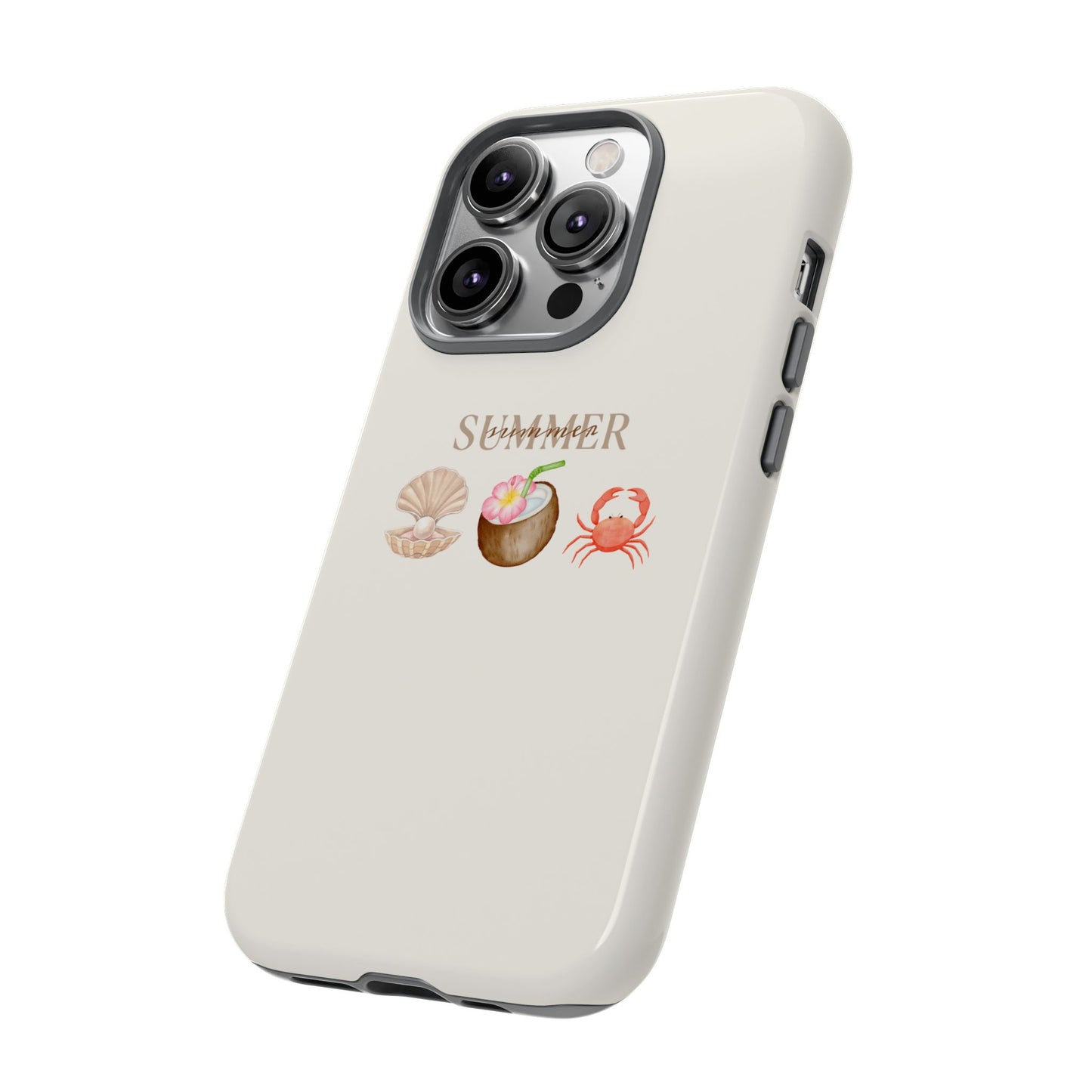 summer beach iPhone case, cute aesthetic ocean phone cover, coastal style,  vacation vibe
