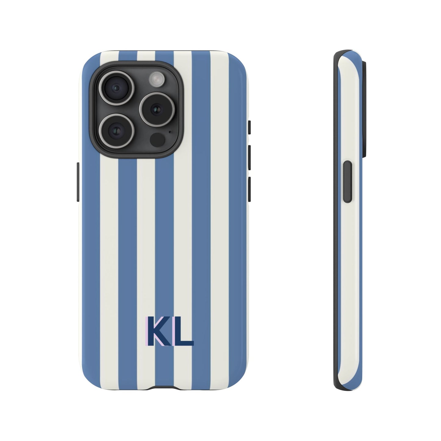 Personalized Blue & White Stripe