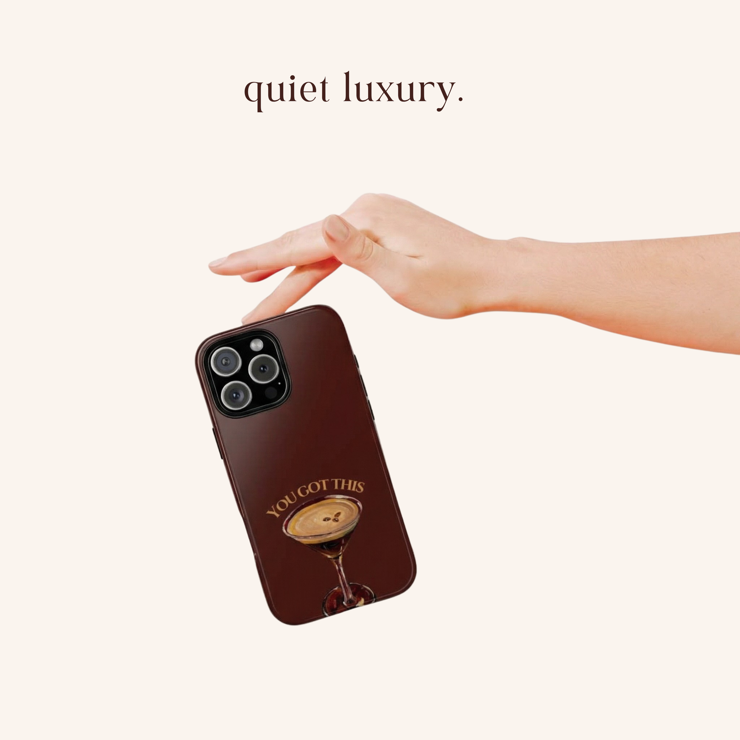 Luxury Red Martini Cherry iPhone Case — Stylish Aesthetic Protective Phone Case